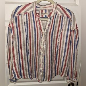 Women’s We The Free Multicolor Striped Casual Shirt size Medium